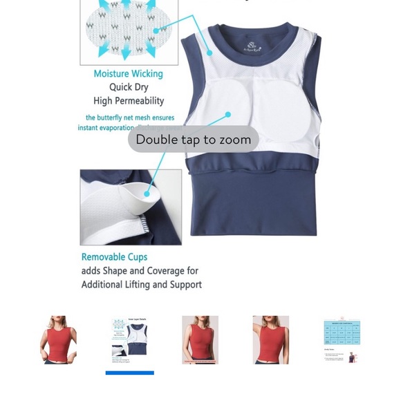 AS ROSE RICH Workout Top. ( Color : Rust) - Picture 11 of 12